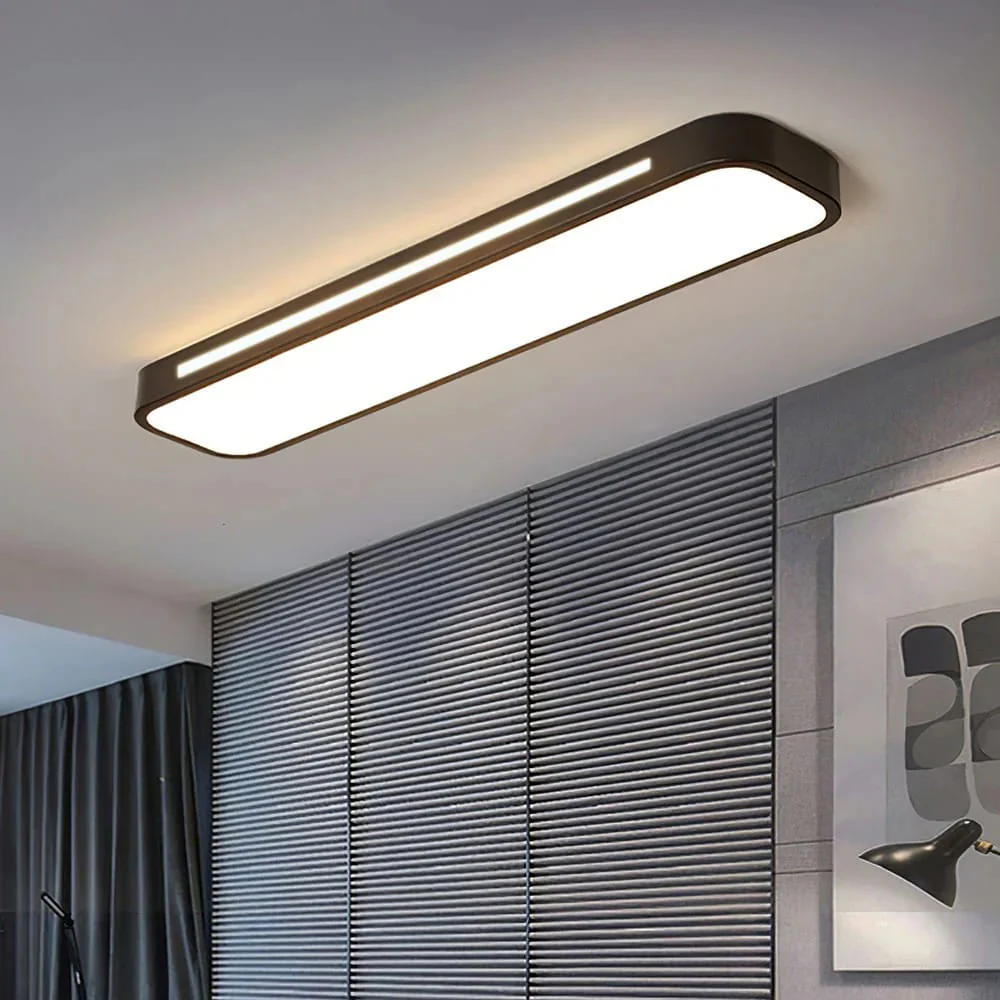 Modern Long Strip Flush Mount Ceiling Light Fixture - Image 20
