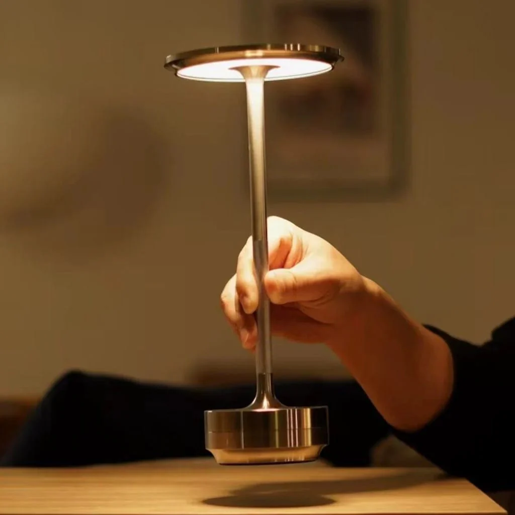 Nordic Cordless Battery Table Lamp with Dimmable Touch - Image 2