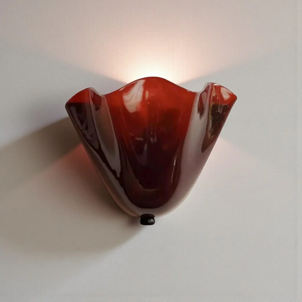 Vintage Shell Glossy Glass Wall Light - Image 8
